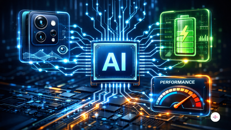 AI-centric computing controlling smartphone performance