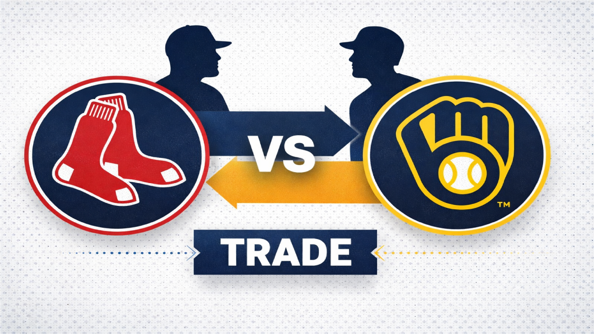 Red Sox and Brewers MLB trade deal graphic